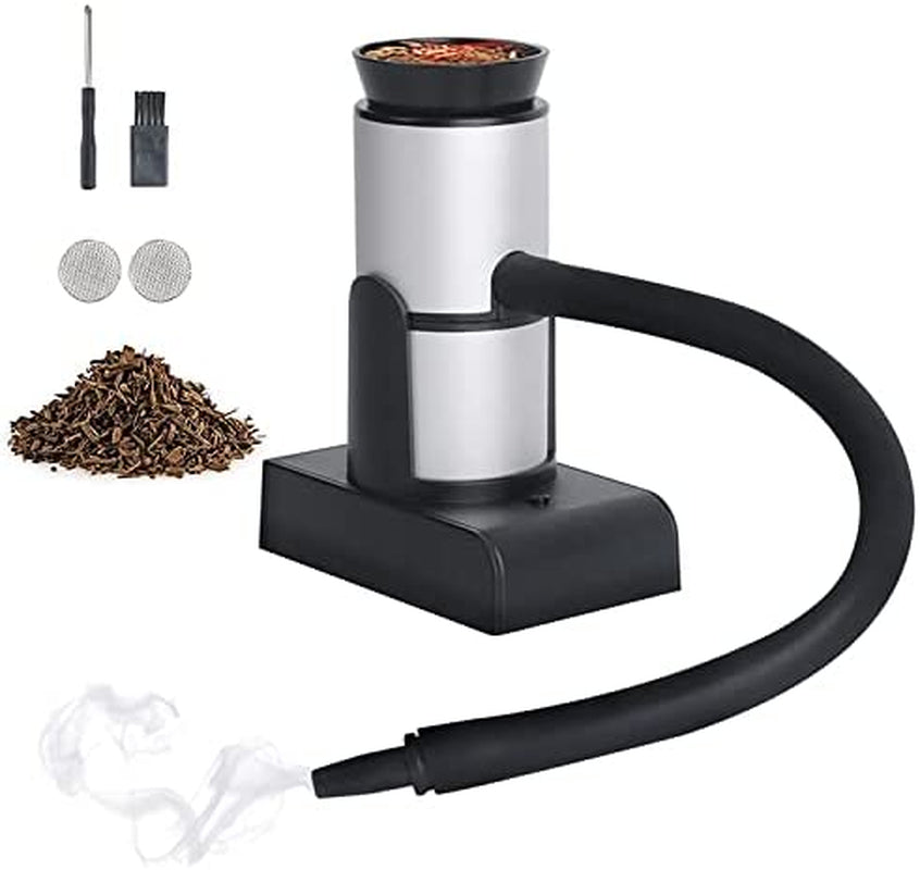 KHAZIX, KHAZIX Cocktail Smoker, Includes Wood Chips & Smoking Gun, Smoke Meat, Drink & Food Indoor Infuser, Ultimate Sous Vide Foodie Accessories Gift