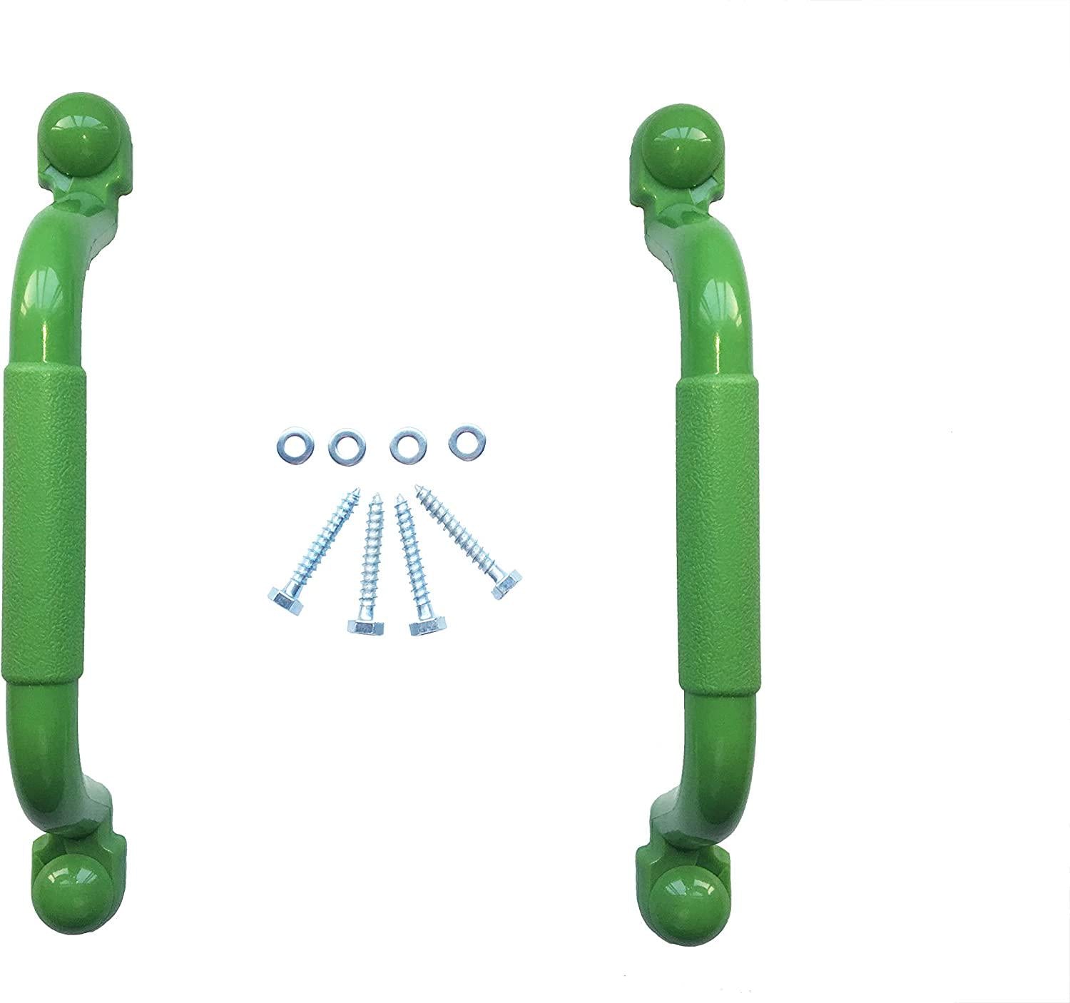 KINSPORY, KINSPORY 10.6'' Kids Safety Handle Grips with Dermatoglyph for Outdoor Climbing Frame (Green)