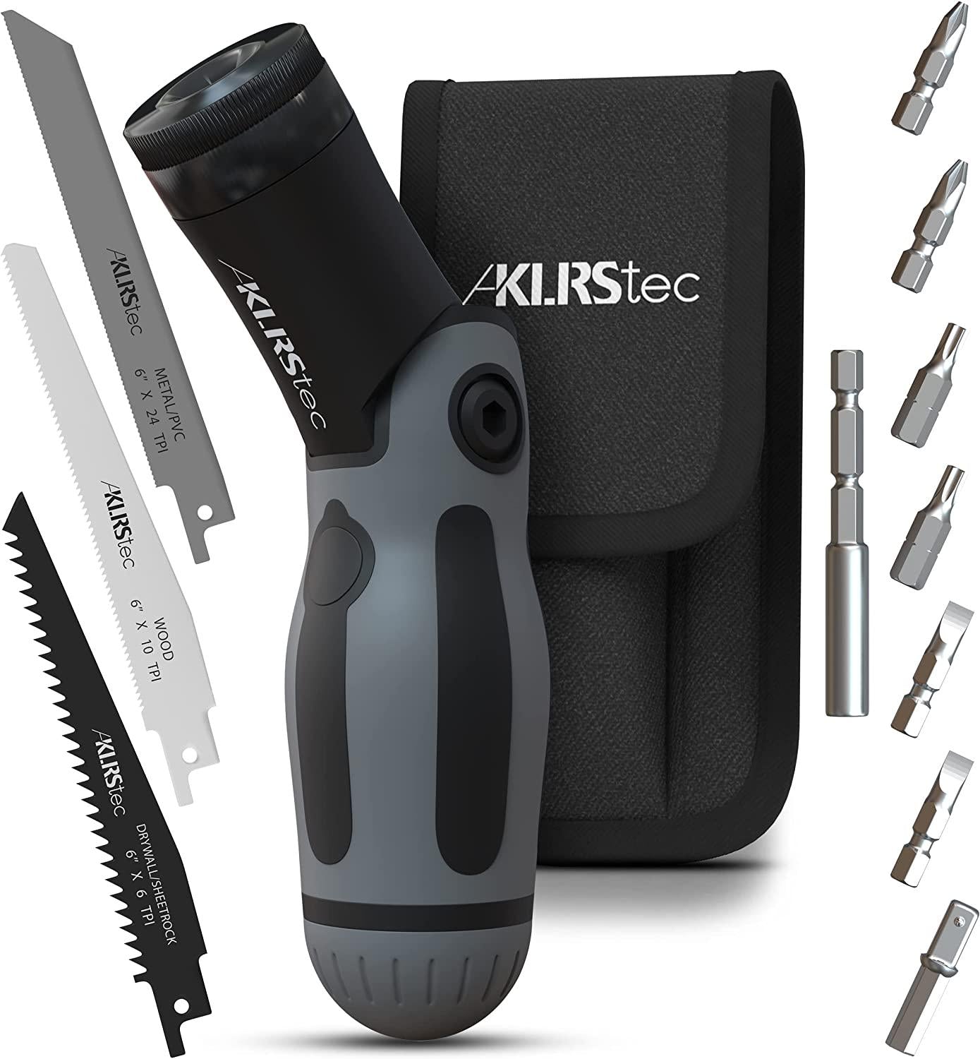 KLRS, KLRStec Professional Multitool 2 in 1 - bit Screwdriver Set and Hand Jigsaw in one 12 Pieces