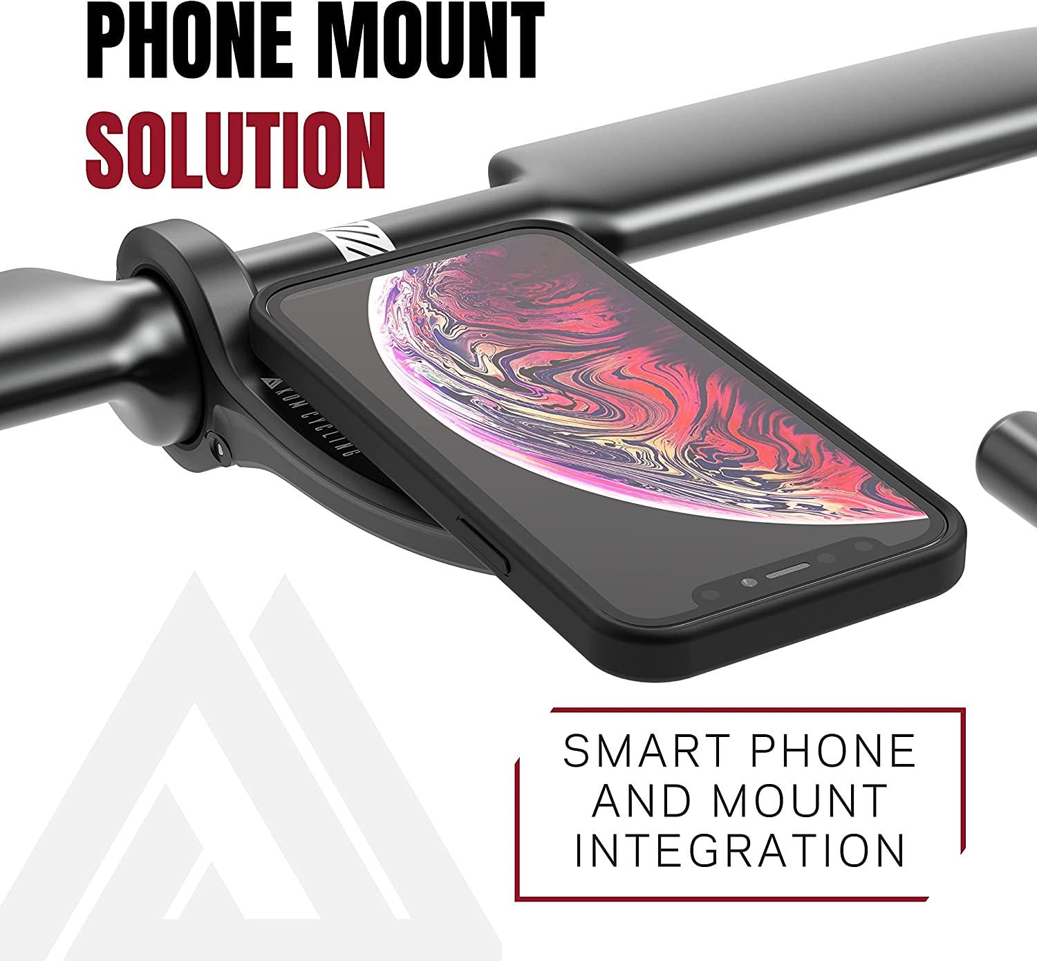 KOM Cycling, KOM Cycling Garmin Edge Universal Phone Adapter Attach Your Smartphone to Any Garmin Bike Mount - Garmin Quarter Turn Phone Mount Adhesive Adapter