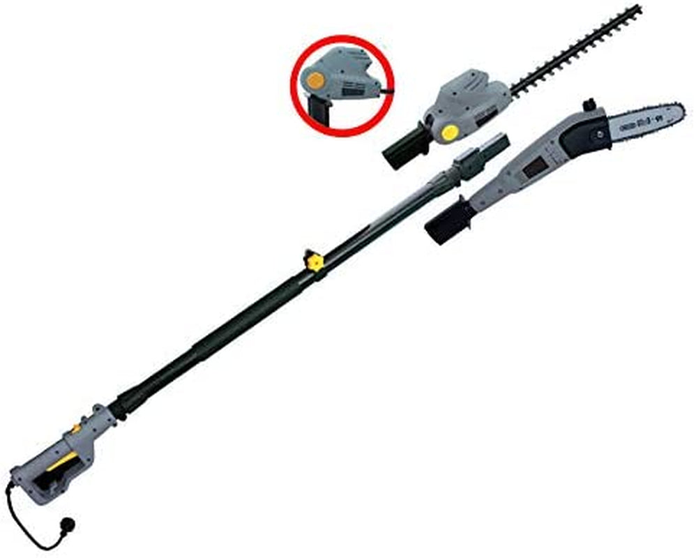 KULLER, KULLER Electric Pole 2In1 Chainsaw and Hedge Trimmer Long Reach