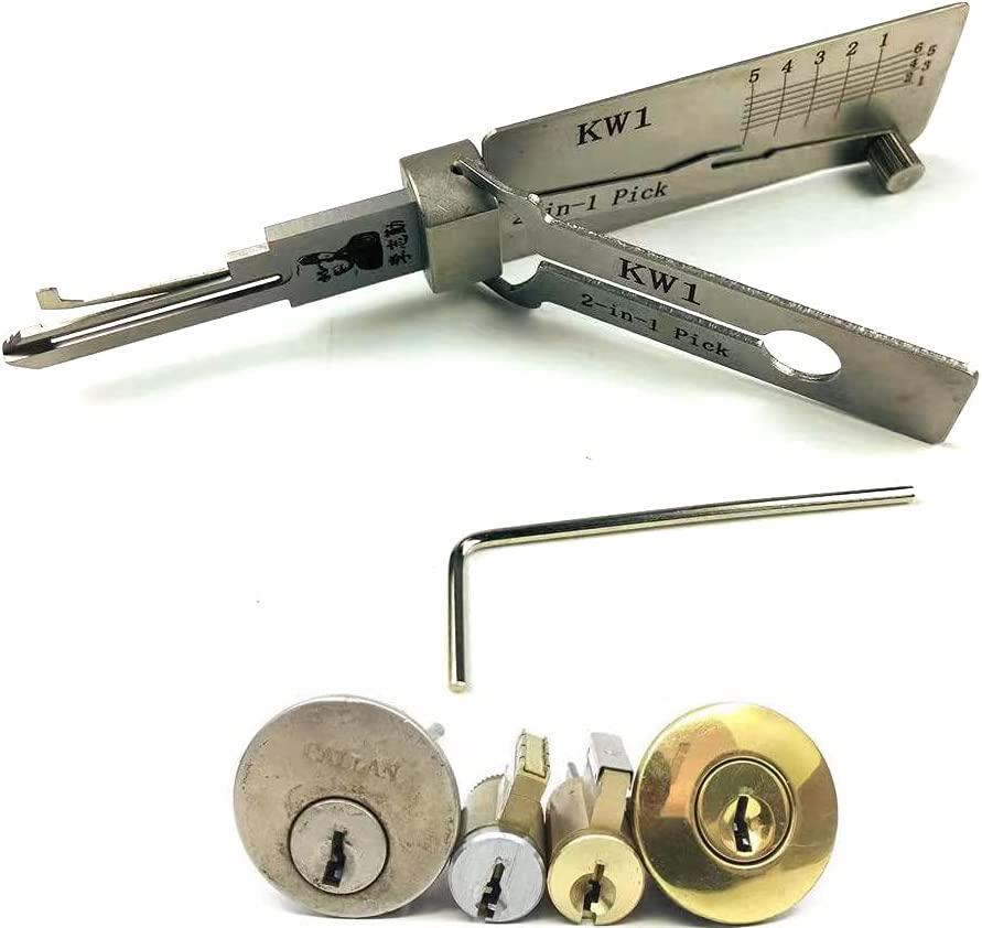Moli, KW1 LiShi 2 in 1 Decoder and Pick Tools for Civil Door Lock, KW1 Professional Door Lock Opener