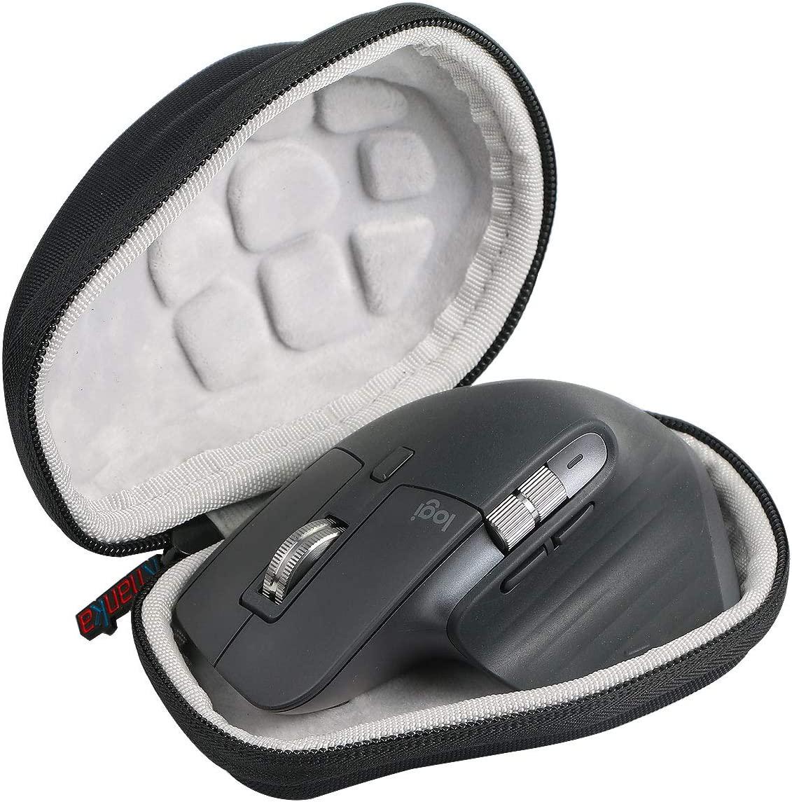 khanka, Khanka Hard Travel Case + Mouse Feet Pads Replacement for Logitech MX Master 3 / 3S Advanced Wireless Mouse