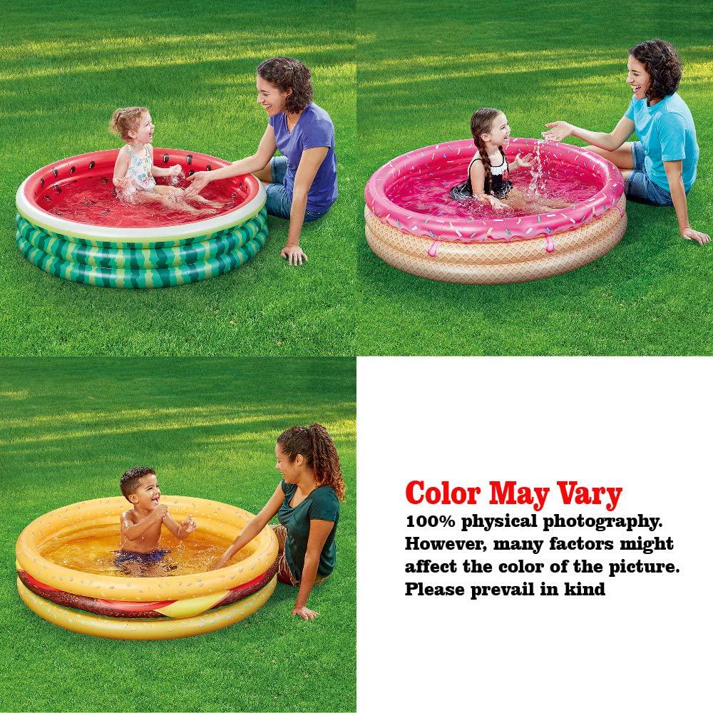 XFlated, Kiddie Pool, Watermelon Hamburger Ice Cream Inflatable Pool, Water Pool in Summer, Pit Ball Pool of 45 Inches