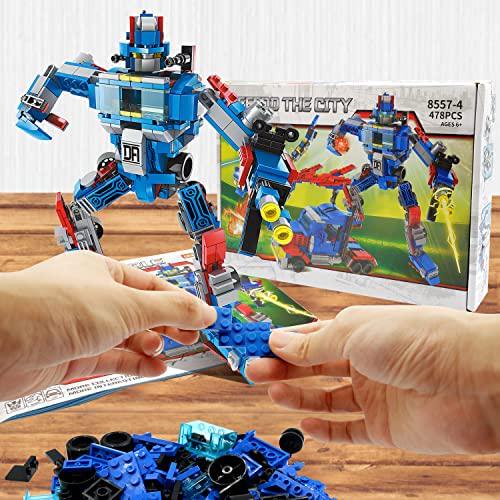 Kidpal, Kidpal Building Toys for Kids Age 8-12, Educational Learning STEM Robot Building Bricks Kit, 478Pcs Construction Blocks, Toys for 6 7 8 9 10 11 12 Years Old Boys