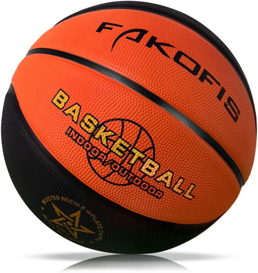 FAKOFIS, Kids Basketball Size 3(22 ),Youth Basketballs Size 5(27.5 ) for Play Games Indoor Backyard,Outdoor Park,Beach and Pool