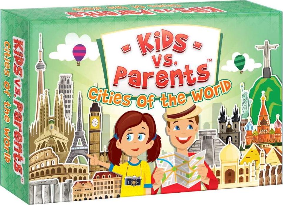 Kangur, Kids Game, family game, Kids vs. Parents. Cities of the World, Family Card Game, Board game Ages 7+