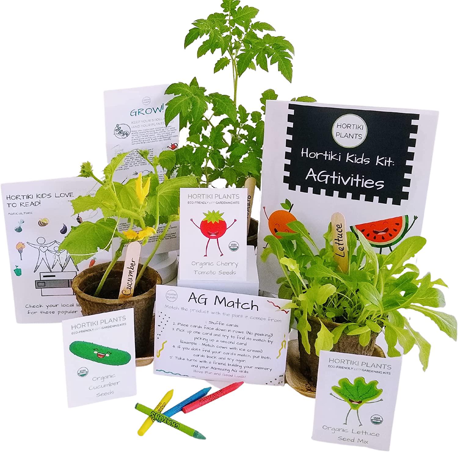 Hortiki Plants, Kids Gardening Kit. Educational Games and Activities. Science Kit for Kids. Science, Art, Puzzles, Games, Gardening! Fun Gift
