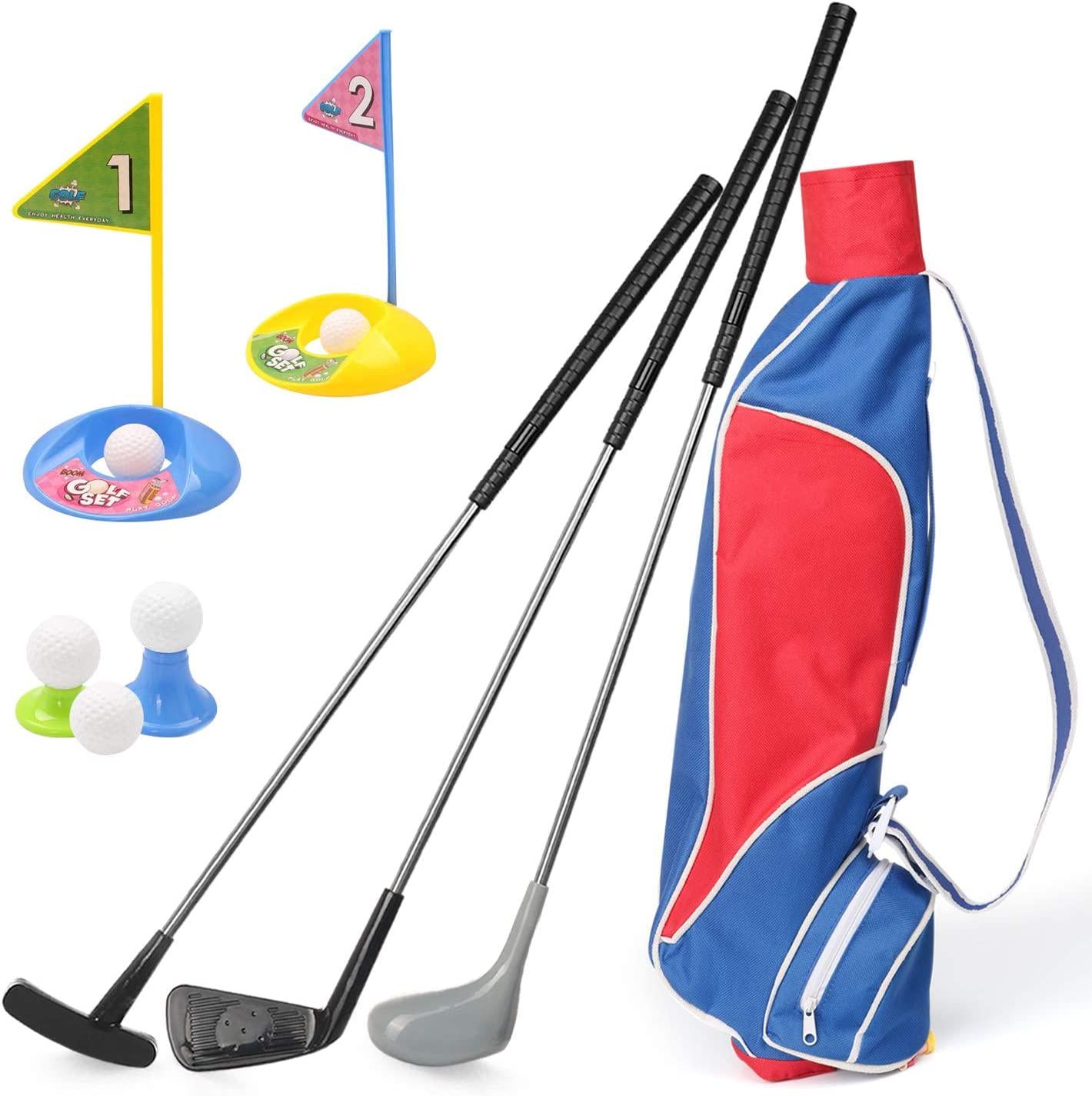 EP EXERCISE N PLAY, Kids Golf Clubs Set, Exercise N Play Deluxe Happy Young Golfer Sports Kit, 15 Piece Set of Kids Physical and Mental Development