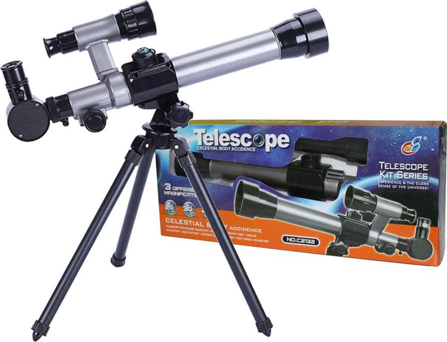 ALEENFOON, Kids Telescopes, ALEENFOON 20X-30X-40X Adjustable Childrens Science Astronomical Telescope for Kids Beginners Astronomy Stargazing, with Tripod Eyepieces Compass Star Finder Lens Kids Toy Set