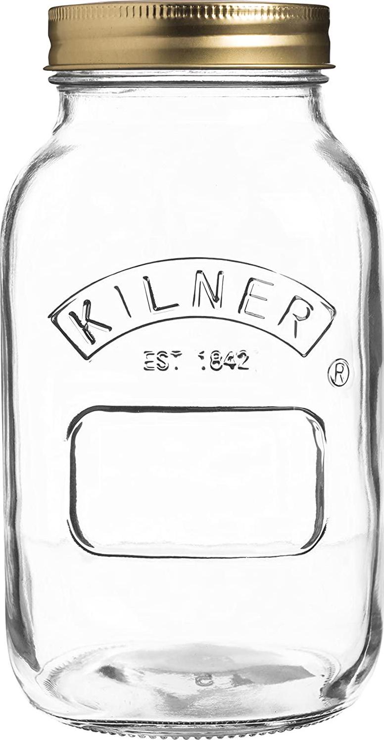 Kilner, Kilner 25.401 Genuine Preserve Jar, 1L, Transparent, 01602