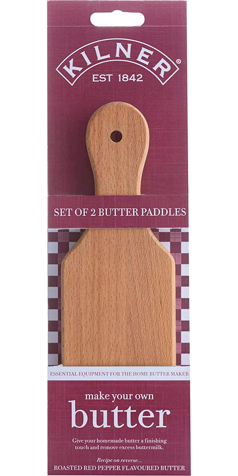 Kilner, Kilner 5010853220451 Kitchen Butter Paddles Set Of 2, Multi, 5010853220451