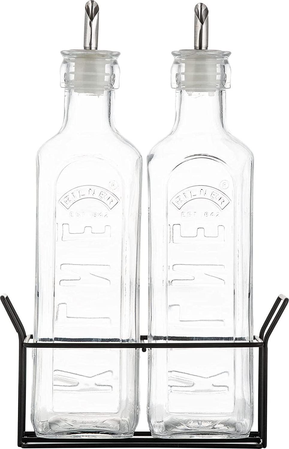 Kilner, Kilner Oil Bottle Set, 2600 ml Capacity, Clear
