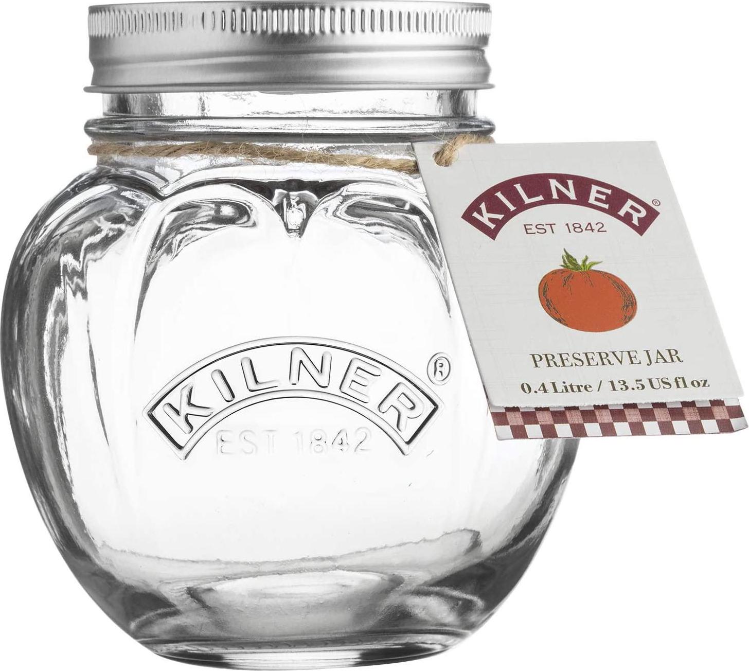 Kilner, Kilner Tomato Fruit Preserve Jar, 400ml, Clear 02216