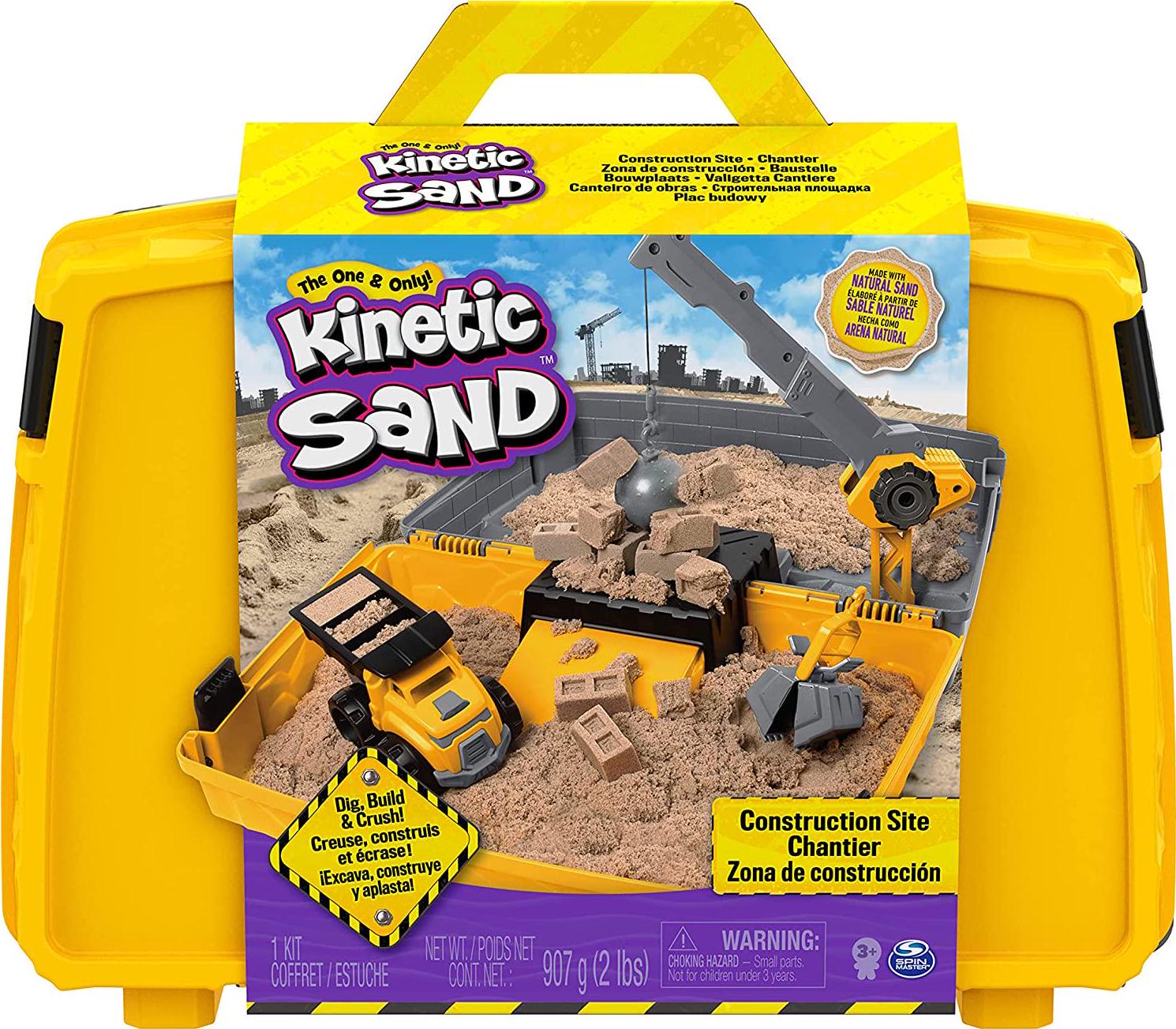 Kinetic Sand, Kinetic Sand Construction Site Folding Sandbox Playset