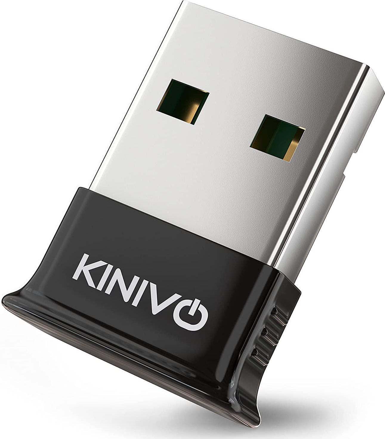 Kinivo, Kinivo BTD-400 USB Bluetooth Adapter (Bluetooth Dongle 4.0, Low Energy, Compatible with Windows, Raspberry Pi, Linux) for PC, Laptop, Mouse, Keyboard, Speaker, Headset