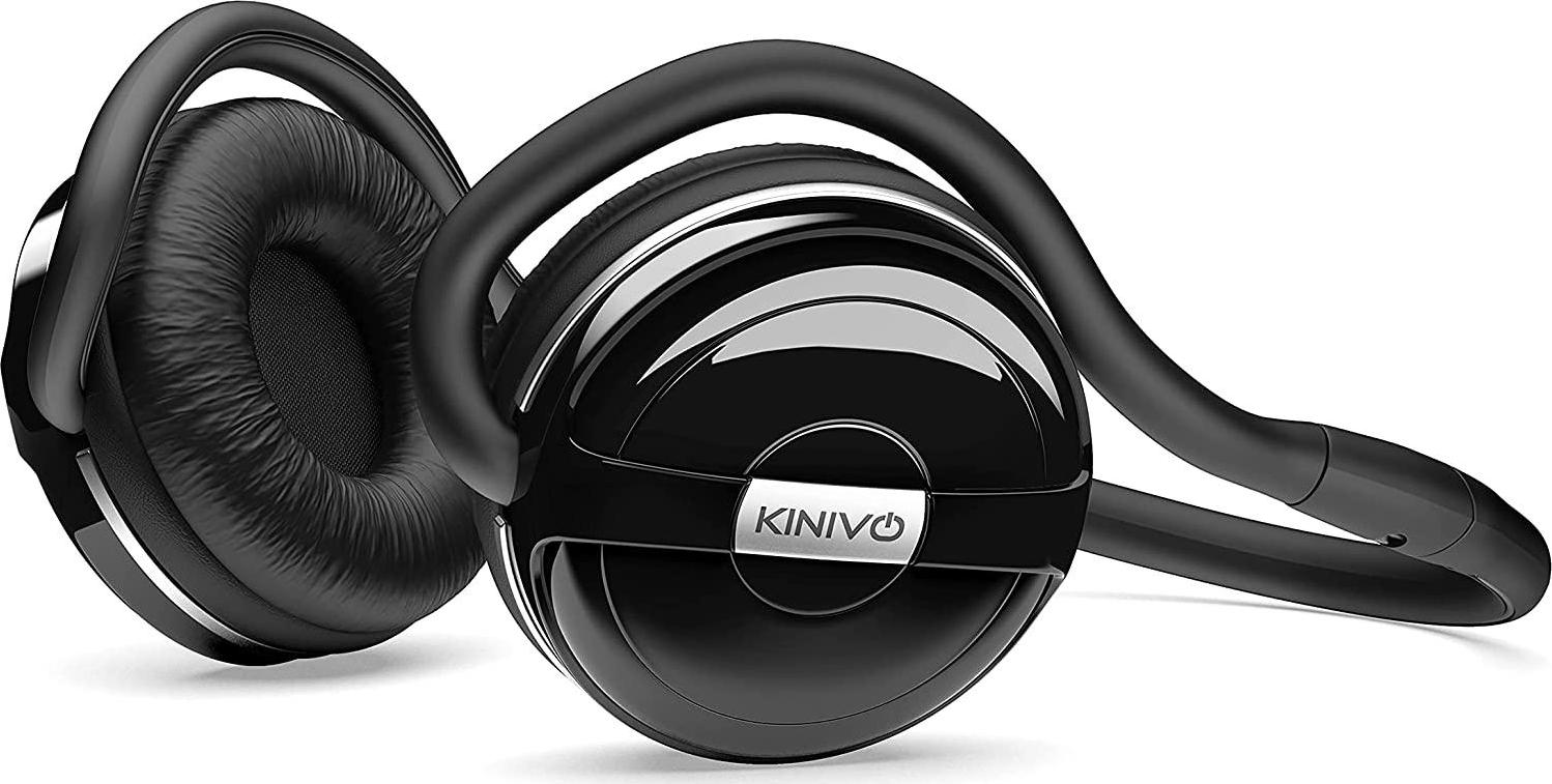 Kinivo, Kinivo BTH240 Bluetooth Headphones (Black, On-Ear, Wireless Music, Hands-Free Calling, Built-in Mic, Foldable, Memory Form Earpads, Travel Bag)