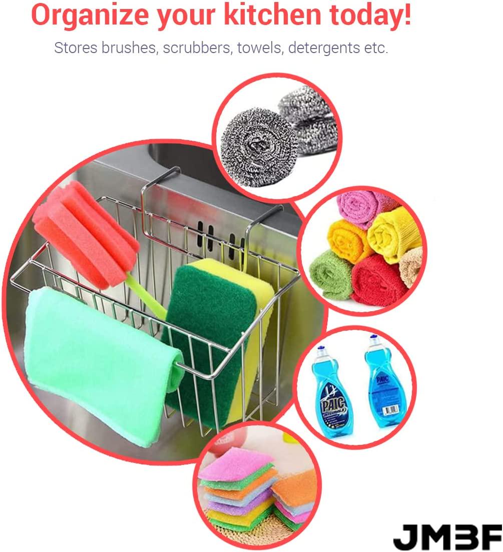 Generic, Kitchen Sponge Holder, Sink Basket Sink Caddy - Kitchen Organization for Sink - Dishwashing Liquid Holder - Drainer Rack Stainless Steel