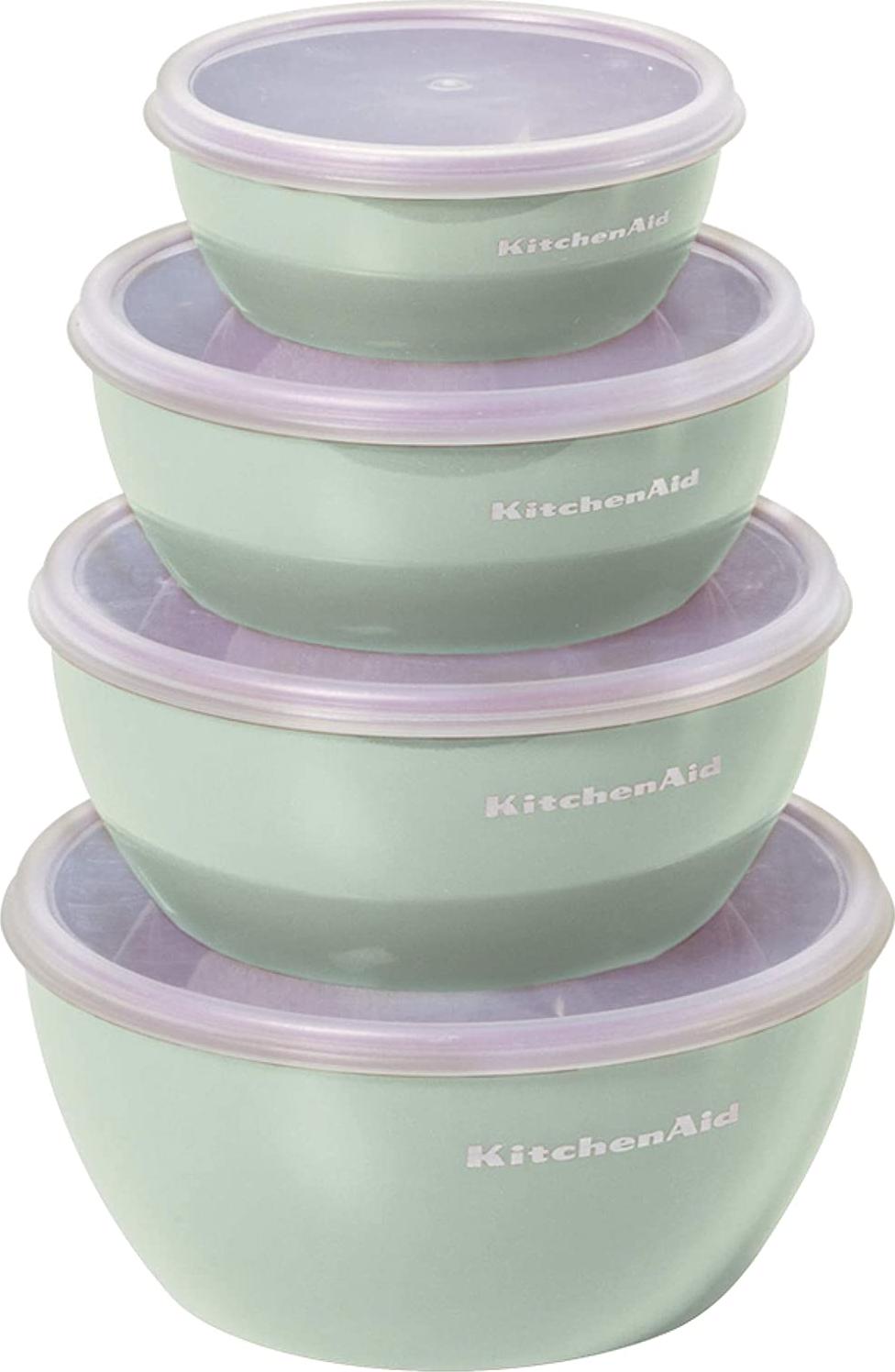KitchenAid, KitchenAid Prep Bowls with Lids, Set of 4, Pistachio