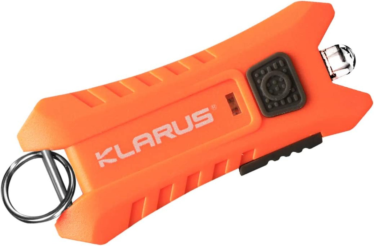 klarus, Klarus Mi2 Mini LED Keychain Flashlights, Super Lightweight & Small Rechargeable 40 Lumens EDC Flash Light with Built-In Battery and USB Cable(Black)