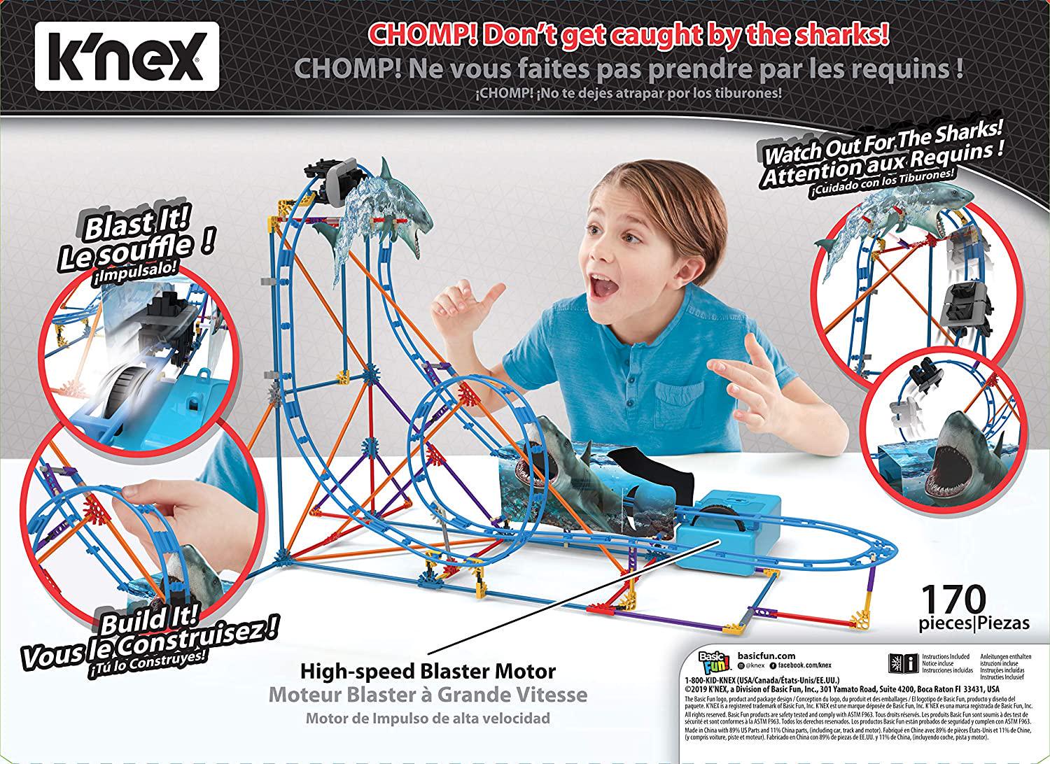 K'nex, Knex 34041 Tabletop Thrills Shark Attack Coaster Building Set