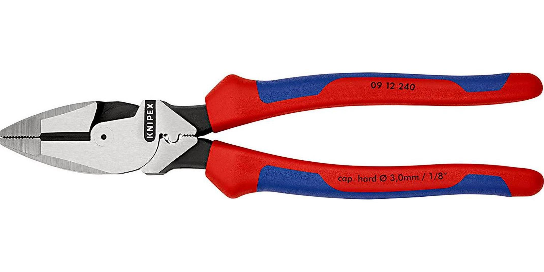 KNIPEX Tools, Knipex 09 12 240 9.5-Inch Ultra-High Leverage Lineman's Pliers with Fish Tape Puller and Crimper