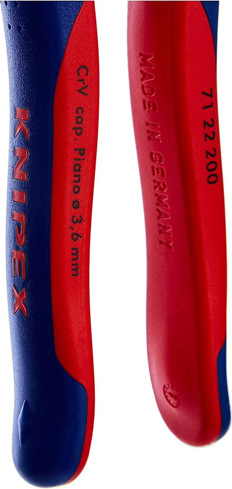 KNIPEX, Knipex 71 22 200 Compact Bolt Cutters"Cobolt" 7,87" 20° Angled with Soft Handle