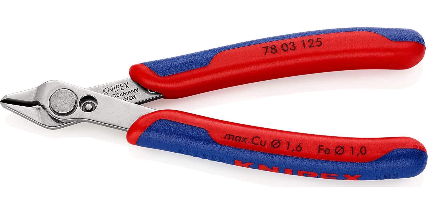KNIPEX, Knipex 78 03 125 Super-Knips 4,92 Electronics Cutter