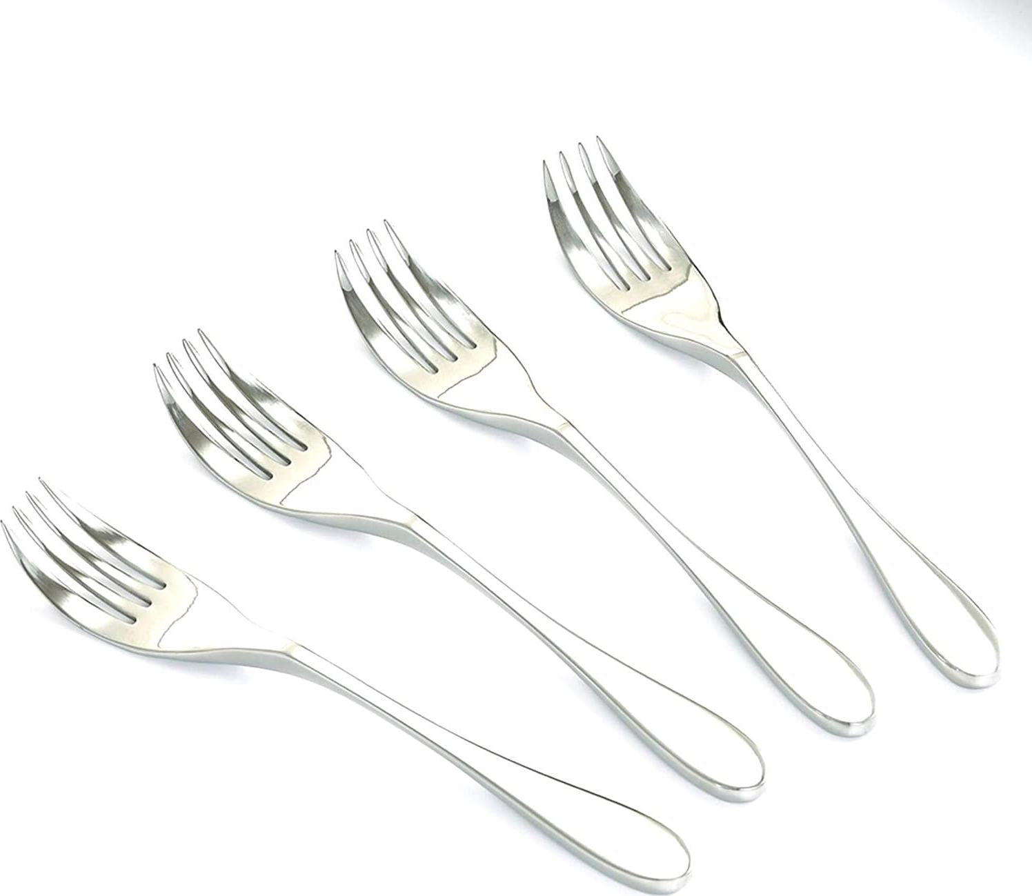 KNORK, Knork Gloss Forks, Set of 4, Gloss Stainless Steel