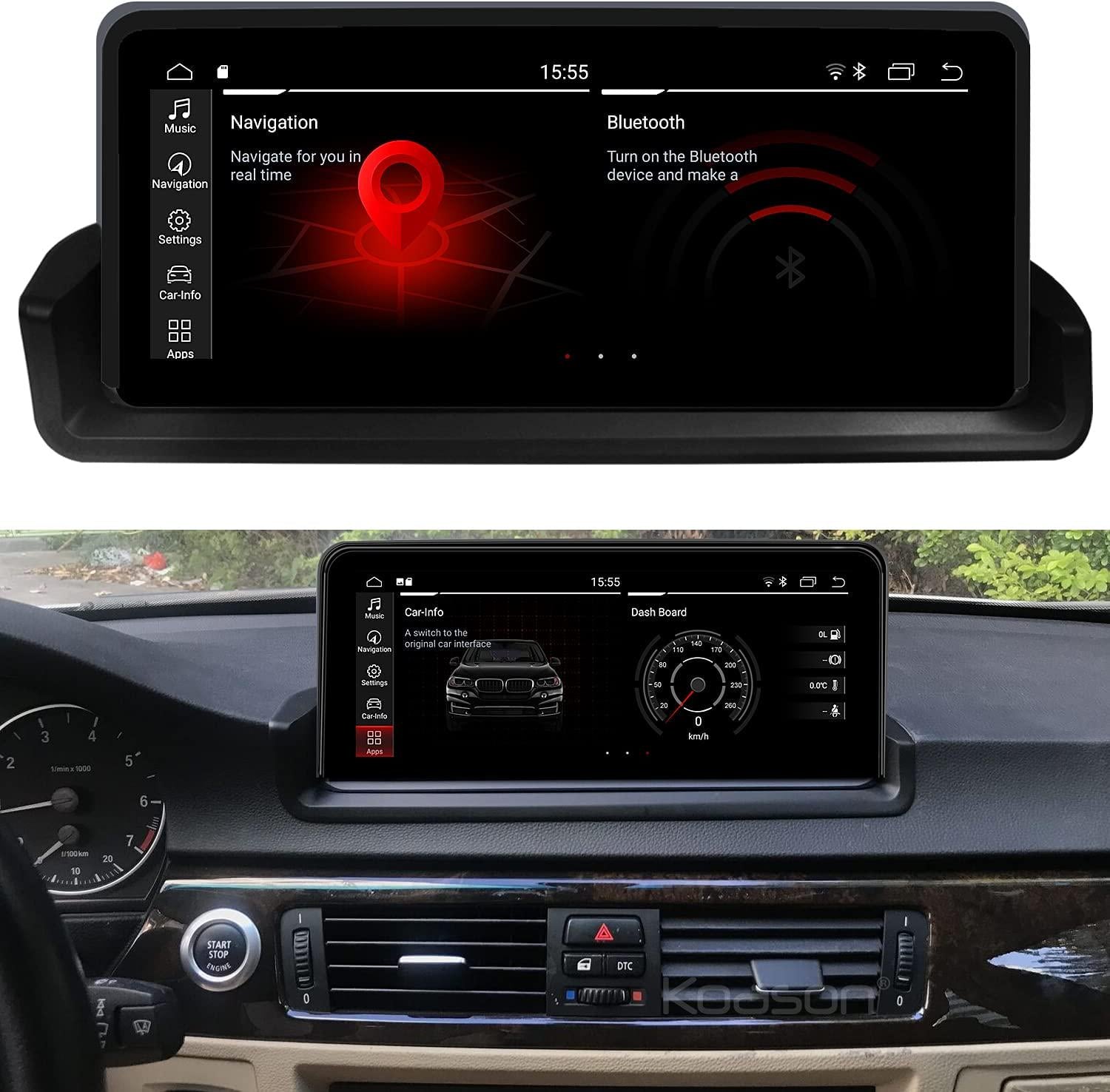 Koason, Koason Android 10.25 inch 1920HD Screen Upgrade Display Monitor 4G LTE Multimedia Player GPS Navigation for BMW 3 Series 2006-2012 E90 E91 E92 E93