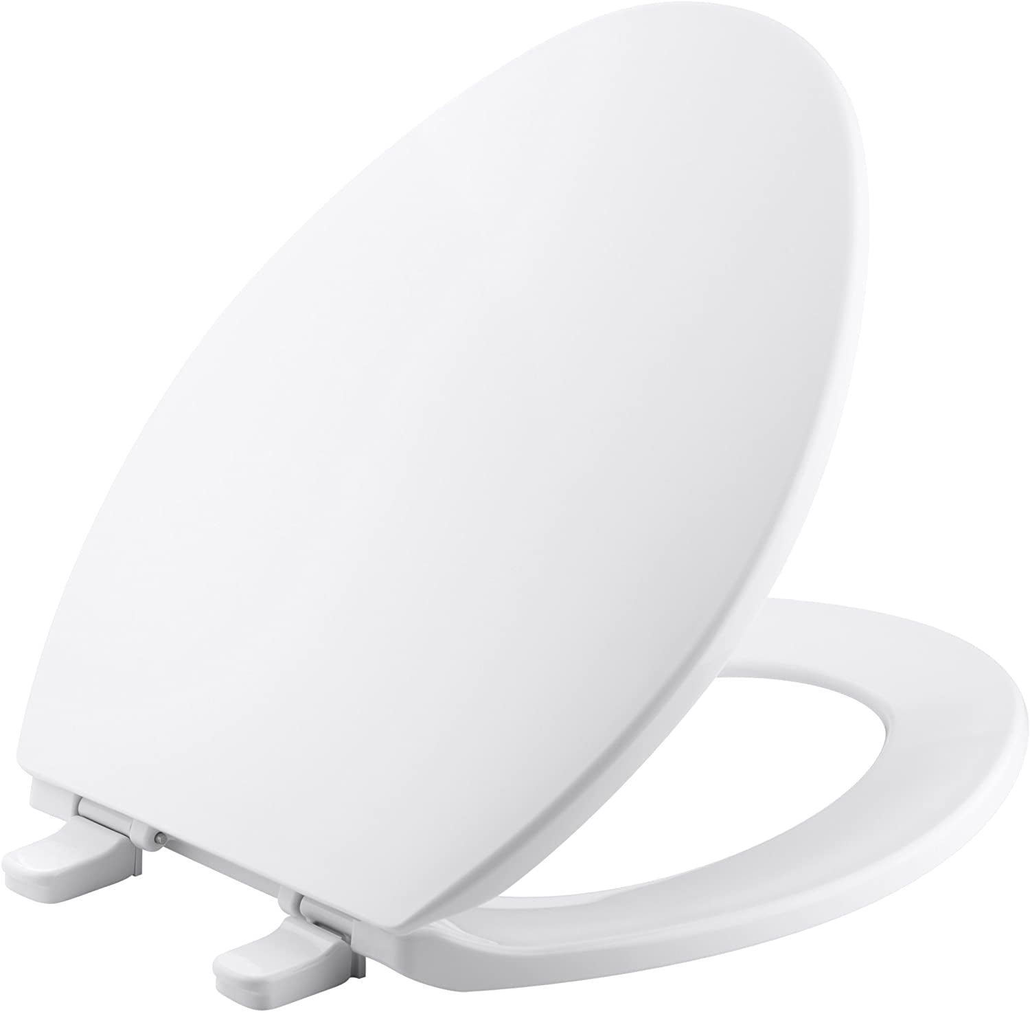 Kohler, Kohler K-4774-0 Brevia Elongated White Toilet Seatwith Quick-Release Hinges and Quick-Attach Hardware for Easy Clean