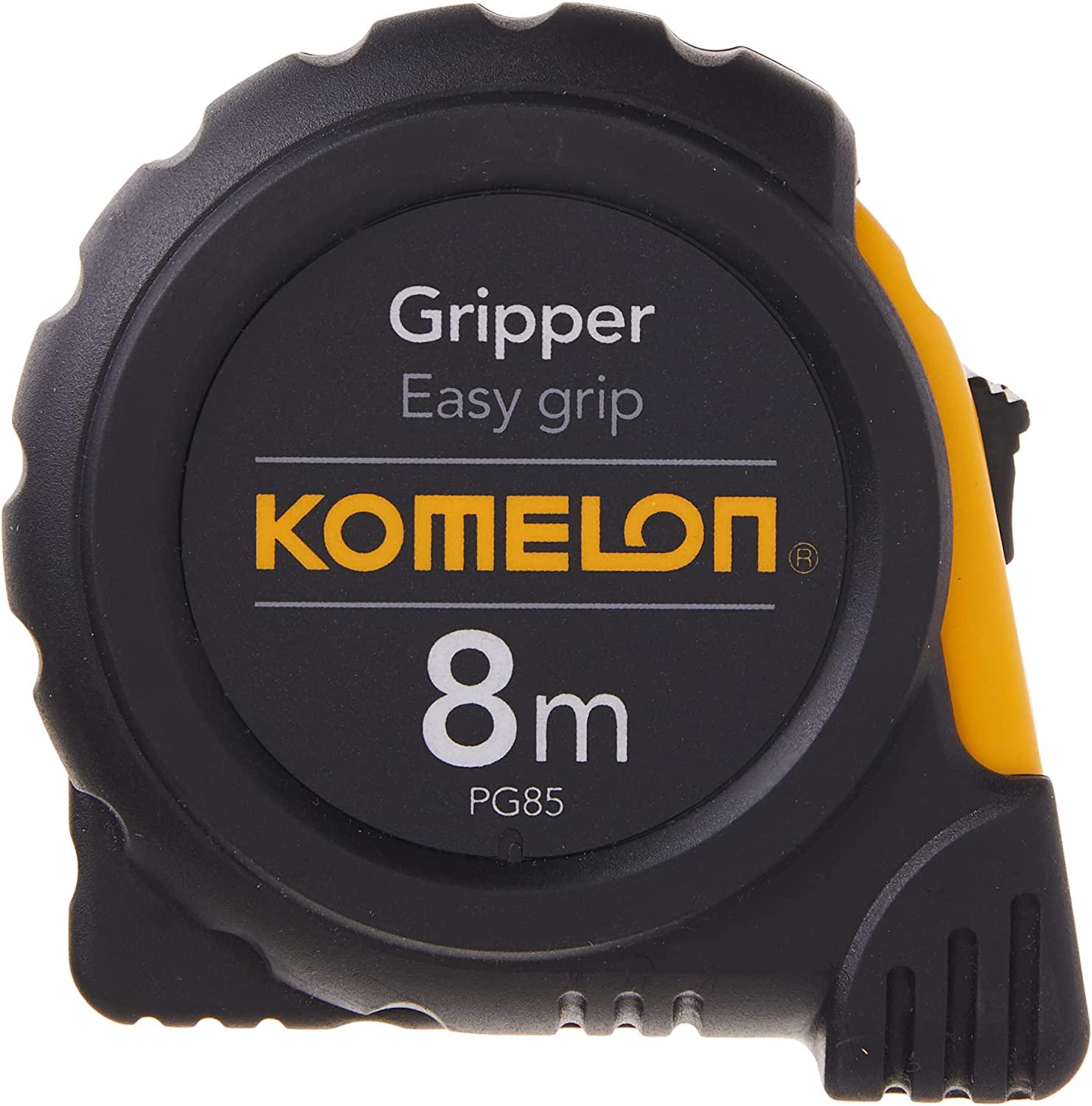 Komelon, Komelon PG85 8m by 25mm Metric Gripper Tape, Black