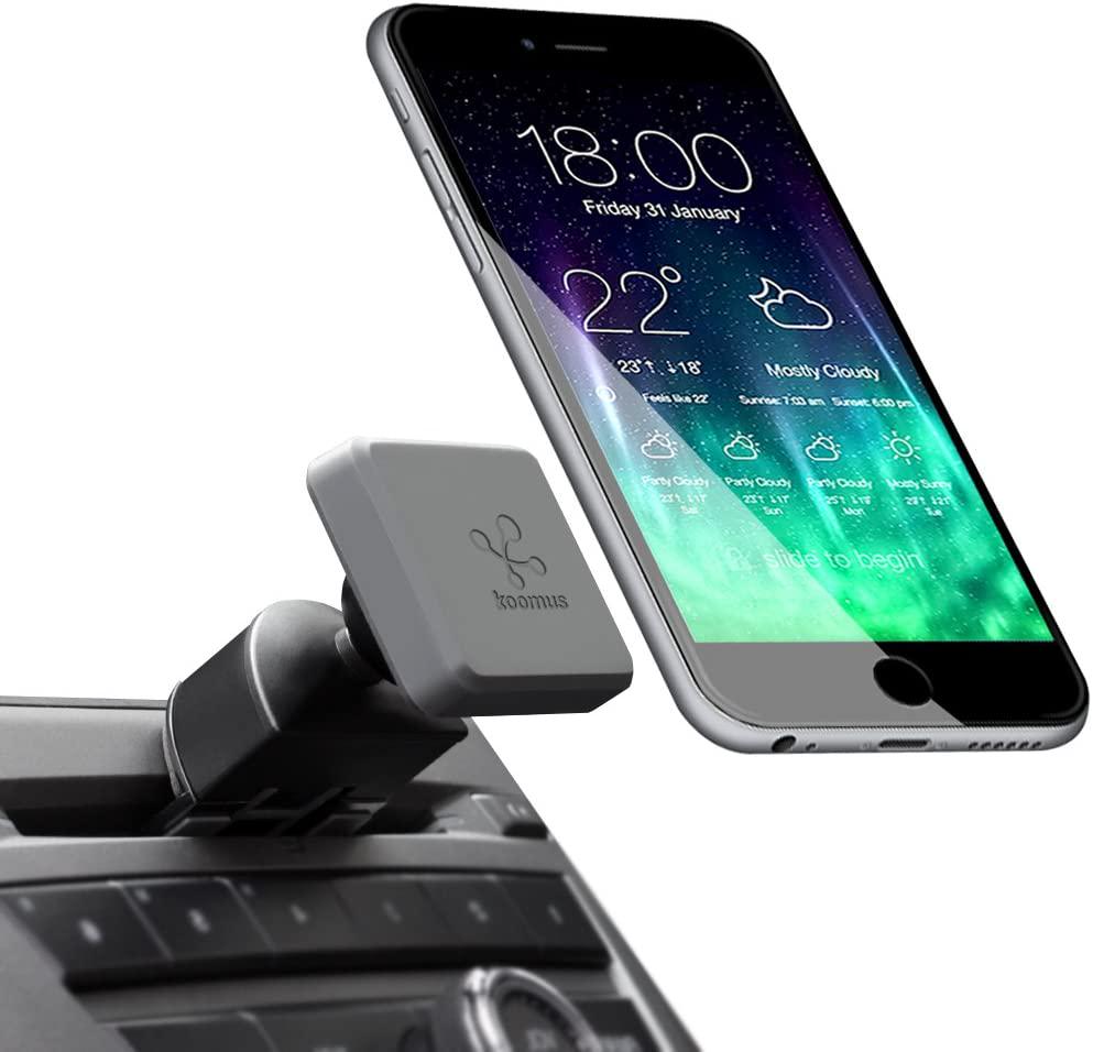 Koomus, Koomus Pro CD-M Universal CD Slot Magnetic Cradle-Less Smartphone Car Mount Holder for All iPhone and Android Devices