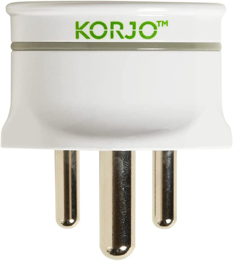 KORJO, Korjo India Travel Adaptor, for AU/NZ Appliances, Use in In