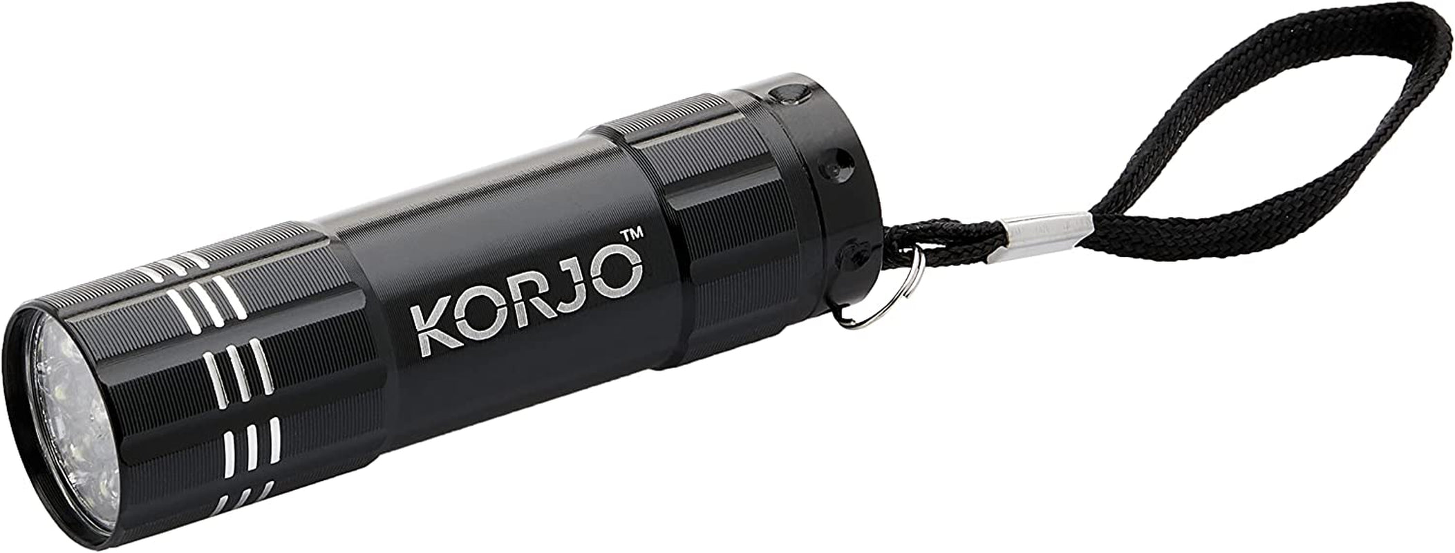 KORJO, Korjo LED Pocket Torch, for Travel, Black