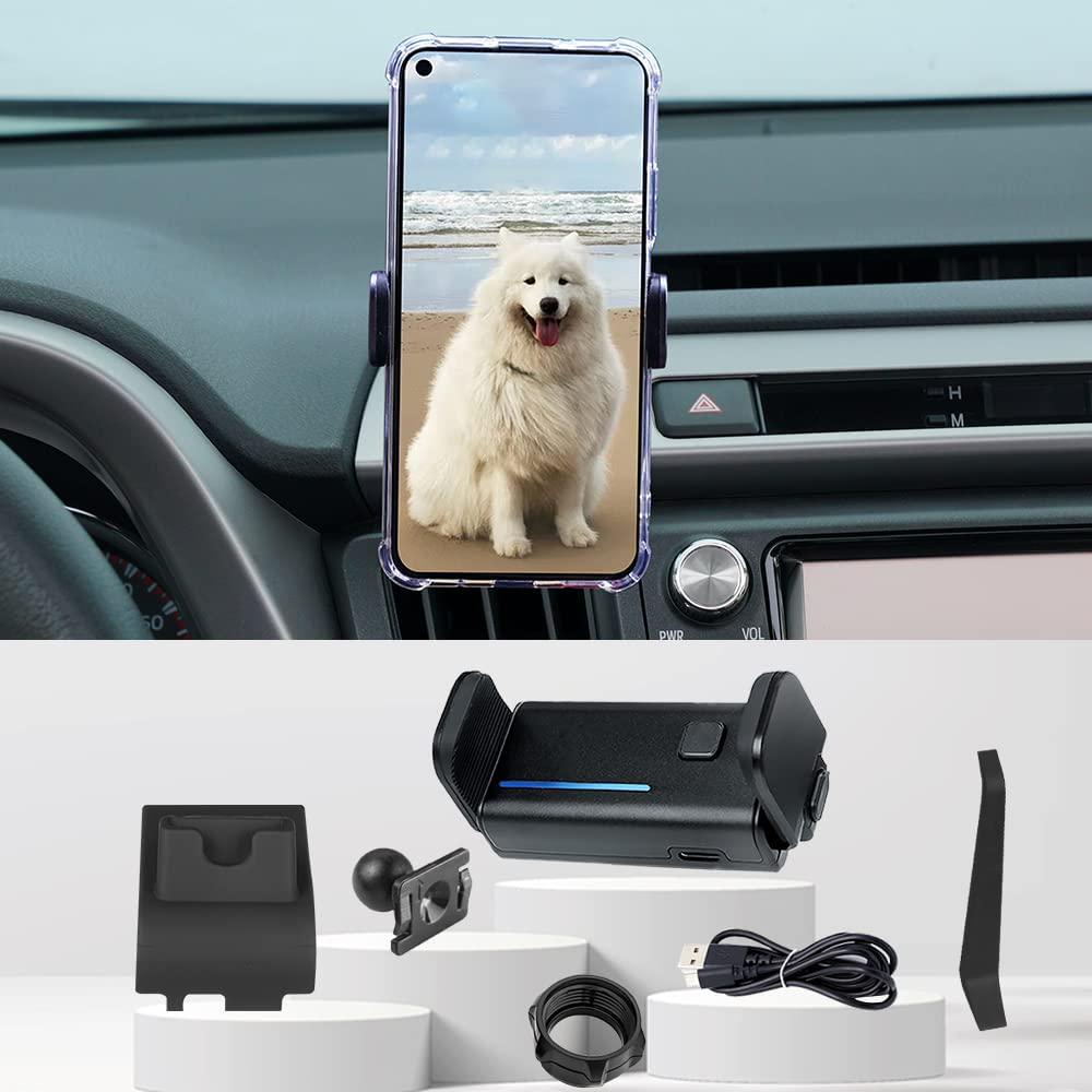 KUCOK, Kucok Car Phone Holder Mount Custom Fit for Toyota RAV4 2013-2018,Car Dashboard Phone Holder Air Vent Auto Lock[Thick Case and Big Phones Friendly],Hands Free Automobile Cradles for iPhone 11/12/13 Pro