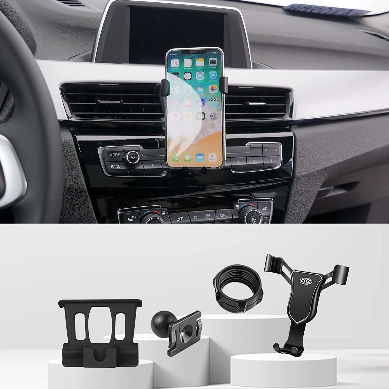 KUCOK, Kucok Phone Holder Fit for BMW X1 2016-2021 BMW X2 2018-2022,Air Car Vent Car Phone Mount Fit for BMW,Dashboard Panel Cell Phone Mount Fit for X1 X2 One-Handed Operation 4-6.7 Inch Cell Phone