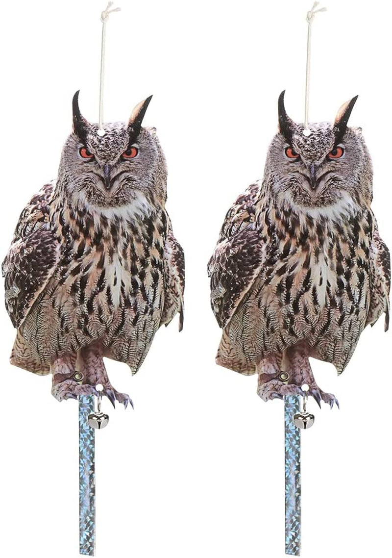 kungfu Mall, Kungfu Mall 2Pcs Bird Scare Reflective Hanging Decoration, Effective Bird Control Device with Reflective Tape to Keep Birds Away for Garden Patio Balcony Windows Tree
