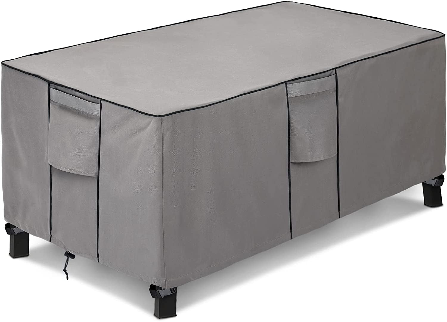 KylinLucky, Kylinlucky Patio Coffee Table Cover, Waterproof Rectangular Outdoor Small Side Table Cover Fits up to 48L X 28W X 13H Inches