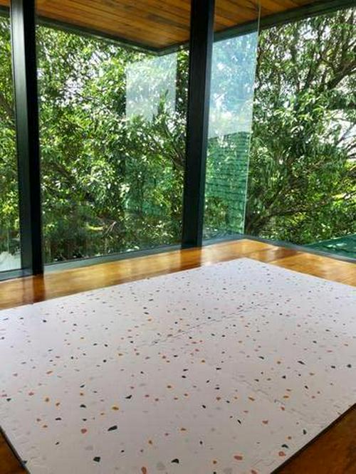L'il Koala, L'il Koala Baby Play Mat and Floor Gym - 6ft x 4ft - Terrazzo Print - Thick and Non-Toxic Foam - Interlocking Crawling Mat for Tummy Time