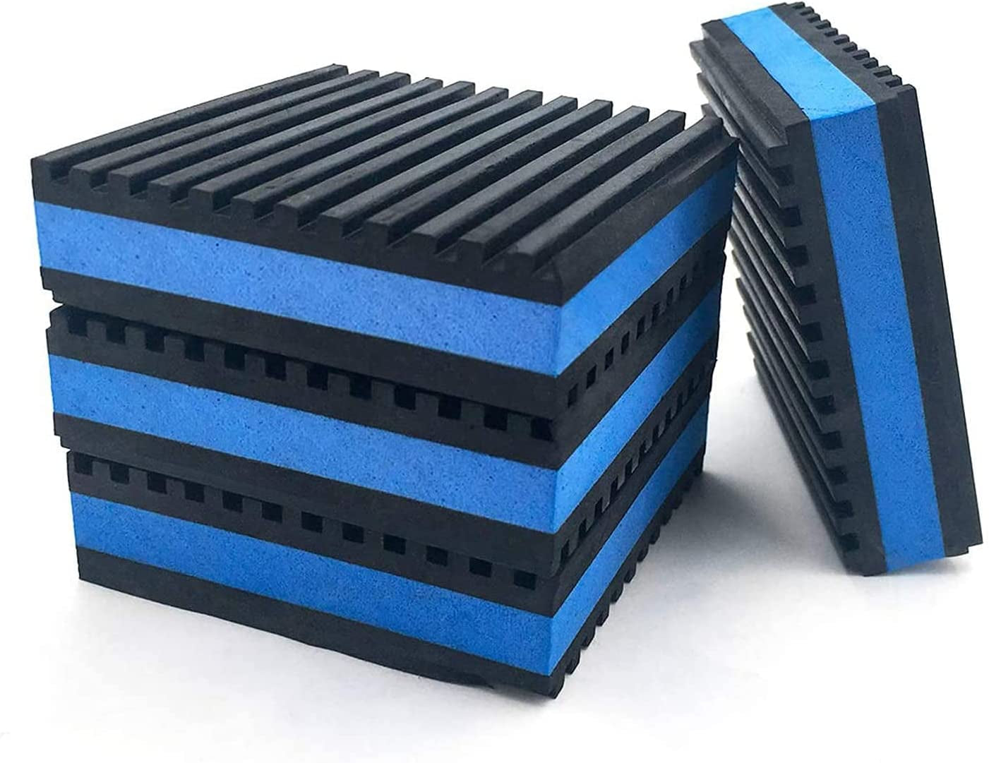 LBG Products, LBG Products Rubber Anti-Vibration Isolator Pads,Heavy Duty Blue EVA Pad for Air Conditioner,Compressors,Hvac,Treadmills Etc(4'' X 4'' X 7/8")