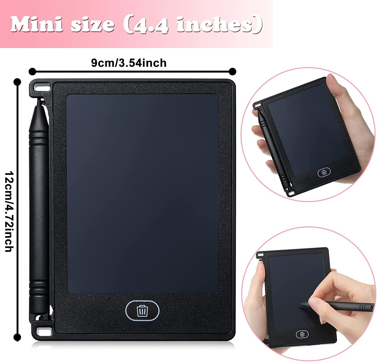 Gersoniel, LCD Writing Tablet Mini Electronic Doodle Board Graphics Educational Toys Learning Writing Pad Drawing Pad Preschool Art Toys for Birthday Favor, 4.72 x 3.54 Inches (16)