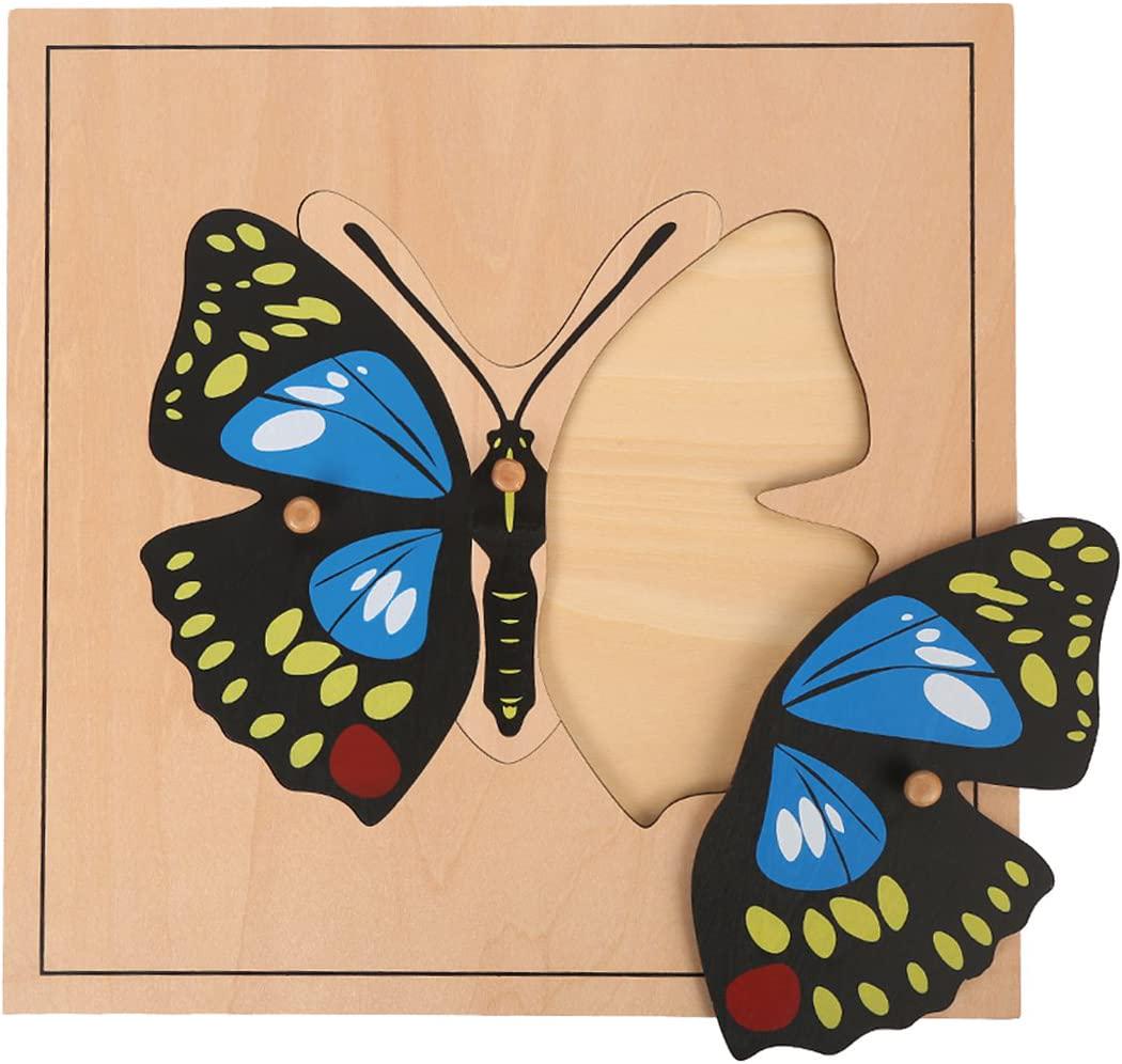LEADER JOY, LEADER JOY Montessori Nature Materials Butterfly Puzzle for Early Preschool Learning Toy