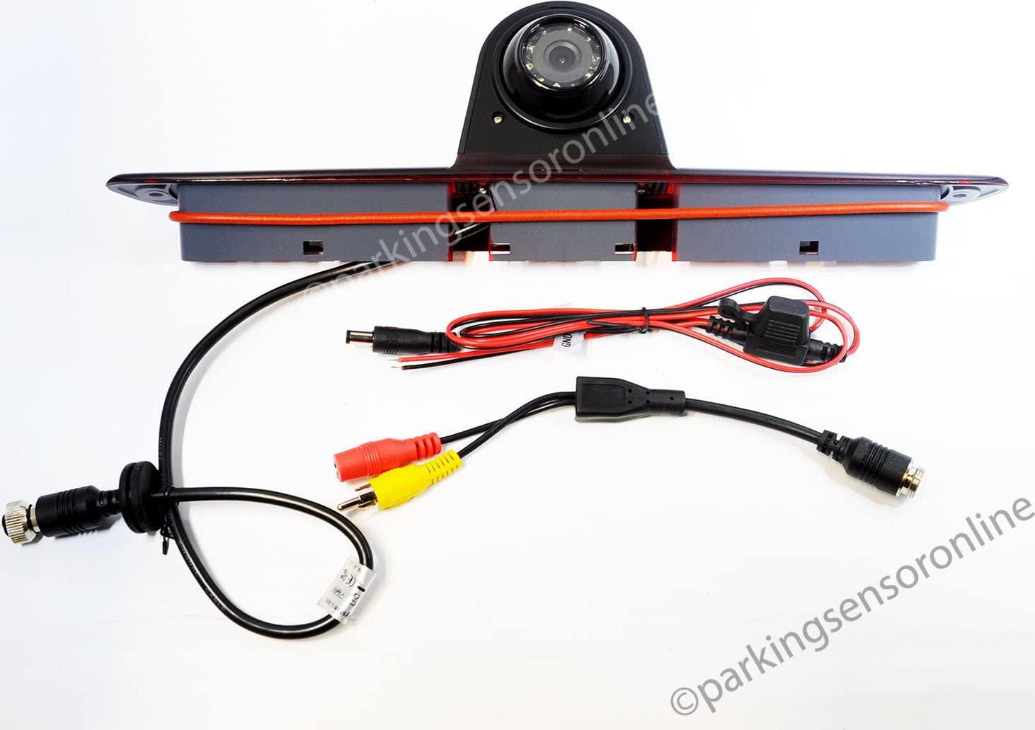 QUANAN, LED Brake Light Rear View Reversing Camera + 7 Inch Clipon Fitting Monitor Kit for Sprinter 2007-2020