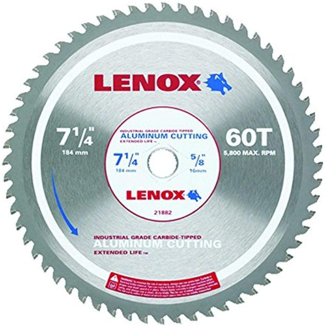 Lenox Tools, LENOX Tools Circular Saw Blade, Aluminum-Cutting, 7 1/4-inch, 60T (21882AL714060CT)