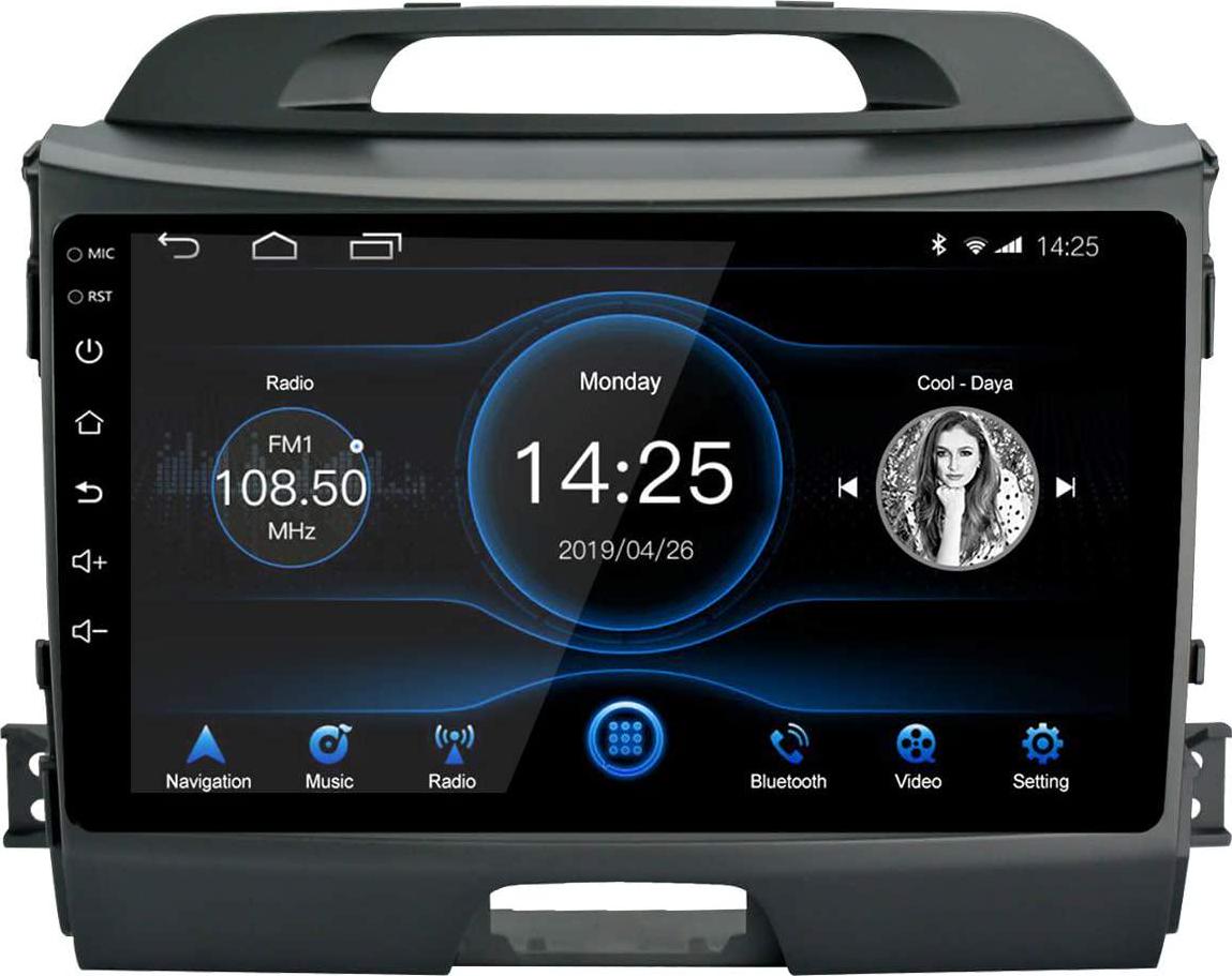 LEXXSON, LEXXSON Android 10.1 Car Radio Stereo for 2010-2016 Kia Sportage, 9 inch Capacitive Touch Screen High Definition Head Unit, Split Screen Mirror Link GPS Navigation Build-in Bluetooth USB Player,2G+32G