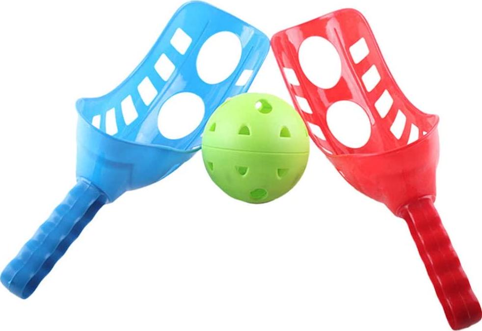 LIOOBO, LIOOBO Launch and Catch Balls Game Pop-Pass-Catch Ball Game for Children (Random Color)