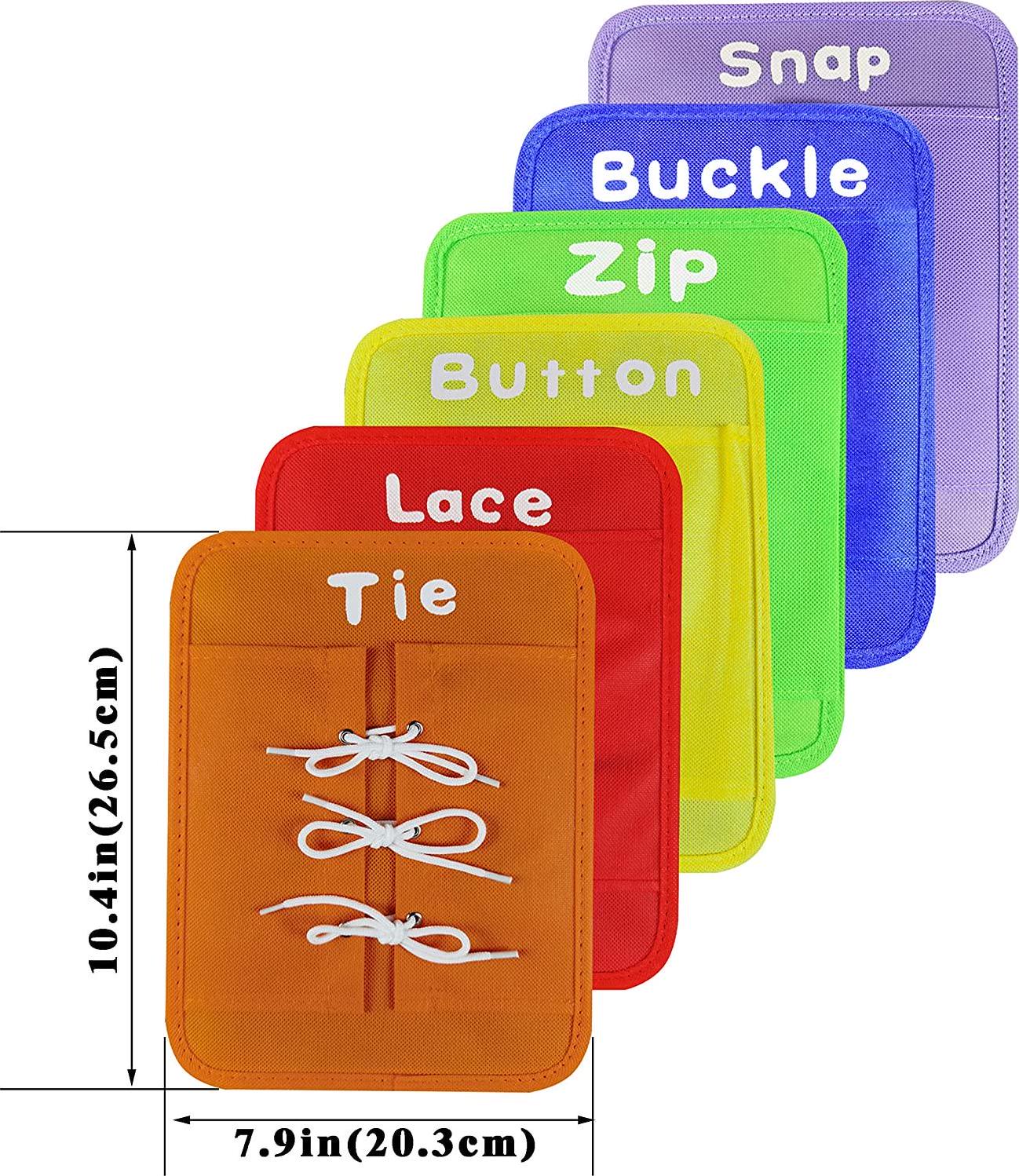 LISKTO, LST LISKTO Dress Learning Boards Preschool Early Educational to Basic Life Skills Dress Learning Boards Learn to Button,Buckle,Zip,Snap,Lace and Tie