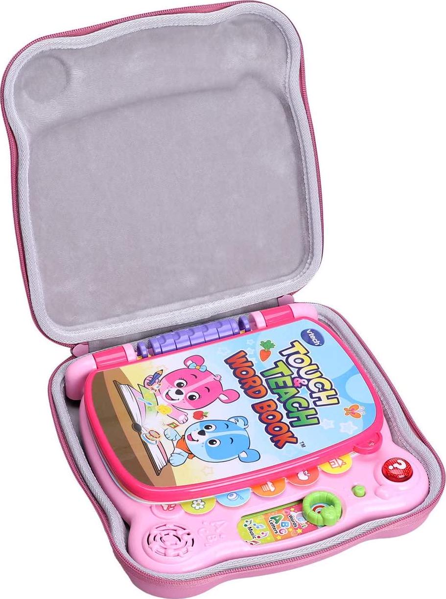 LTGEM, LTGEM Hard Case for VTech Touch and Teach Word Book - Travel Protective Carrying Storage Bag (Pink)