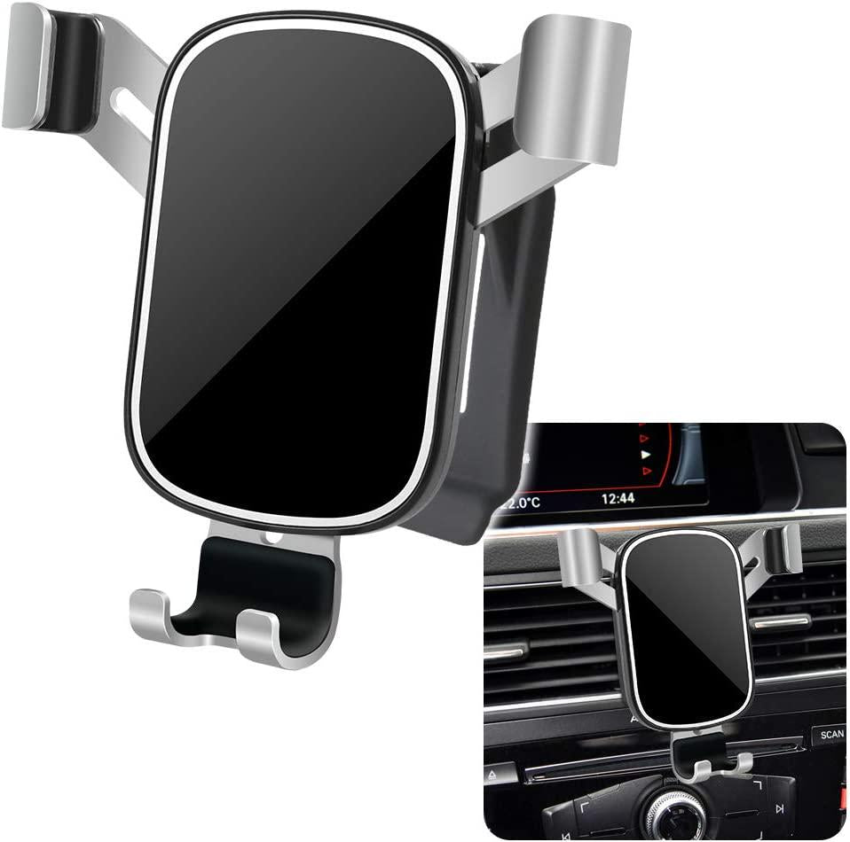 musttrue, LUNQIN Car Phone Holder for 2010-2016 Audi Q5 SQ5 [Big Phones with Case Friendly] Auto Accessories Navigation Bracket Interior Decoration Mobile Cell Mirror Phone Mount
